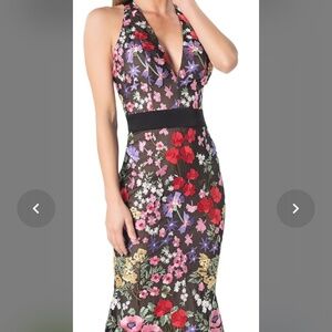 NWT Dress The Population Camden full length flower gown